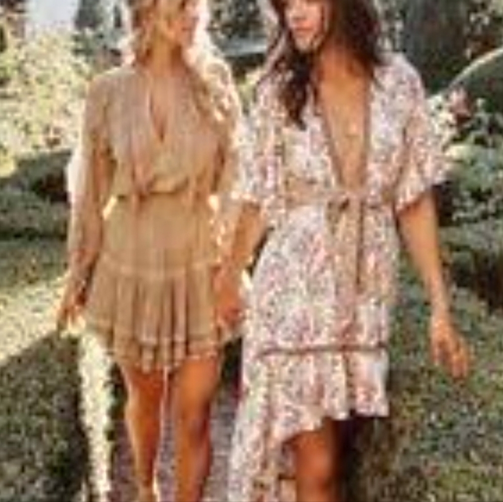 Spell and the Gypsy Collective Amethyst Bambi Dress in Blush - Picture 4 of 12